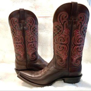Ariat Bright Lights Mahogany Leather Cowboy Boots